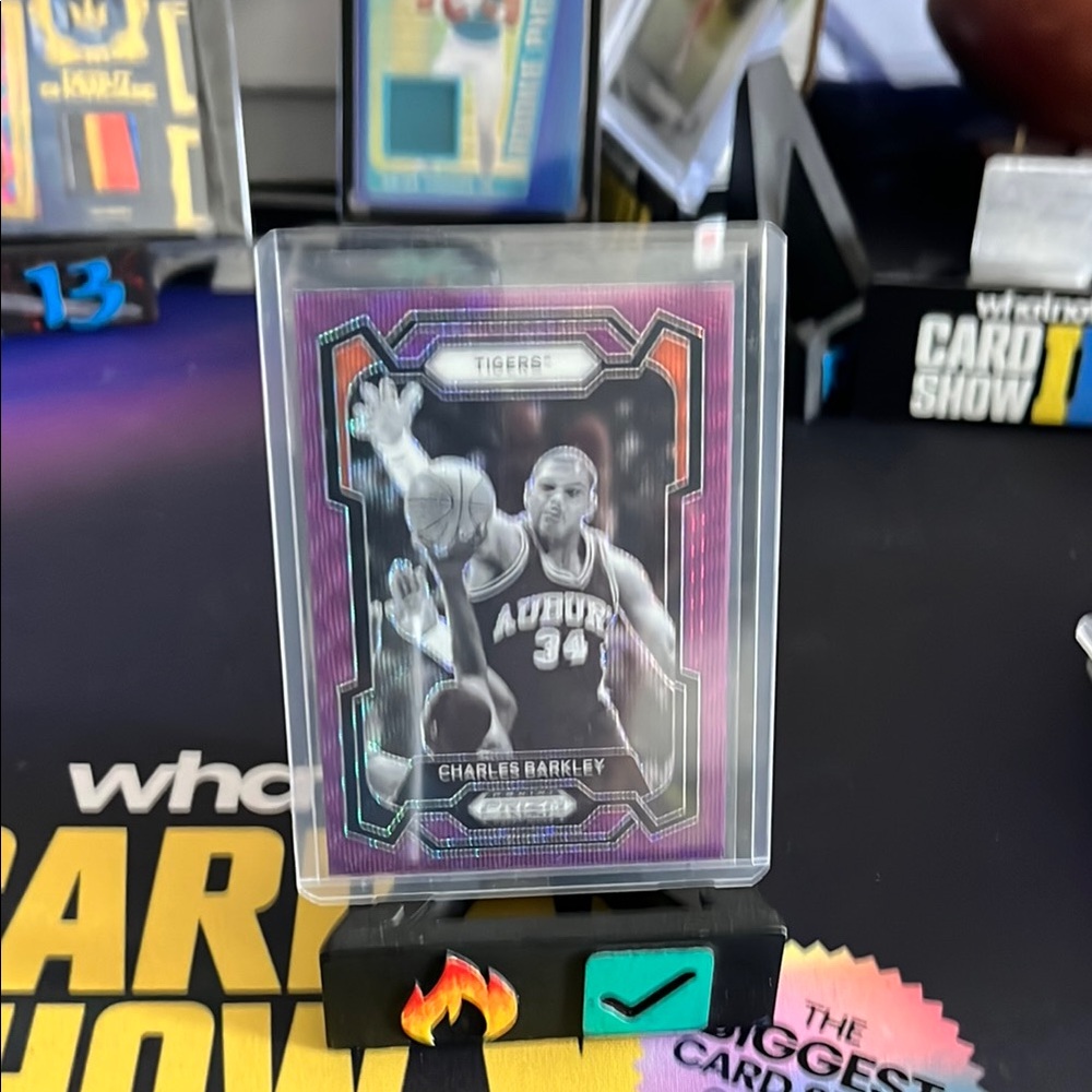 Purple Basketball Trading Card